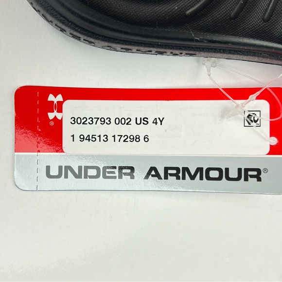 Under Armour 3023793-002 Girl's Ansa Fixed Slides Pink Black Kids Youth Size 4Y - Picture 8 of 8